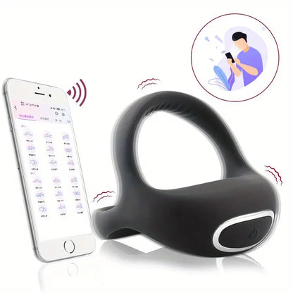 10-Frequency Vibration Remote Control Ring for Enhanced Pleasure
