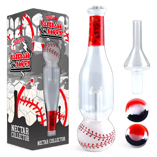 Baseball Blown Glass Basketball Nectar Collector
