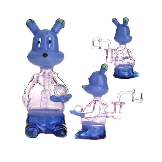 6.2 Inches Cartoon Cute Glass Smoking Water Pipe Oil Dab Rig