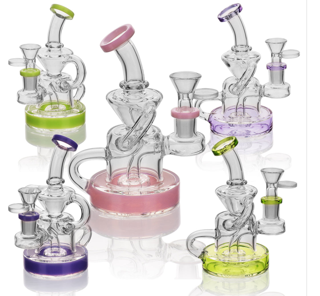 5.5" Double Recycler Water Pipe