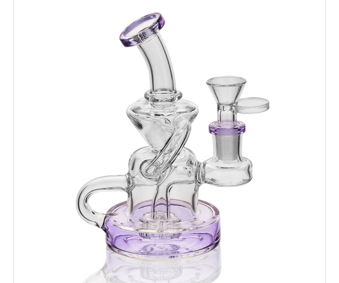 5.5" Double Recycler Water Pipe