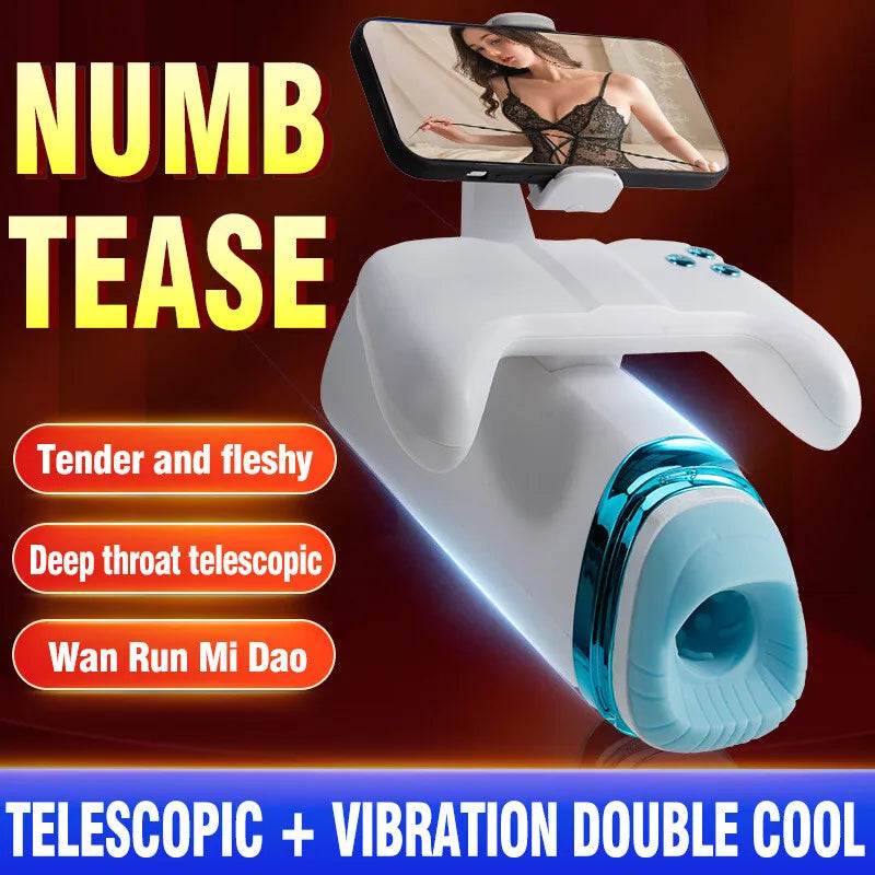 Automatic-Thrusting-Telescopic-Male-Masturbation-Cup-Stroker-Handsfree-Blowjob